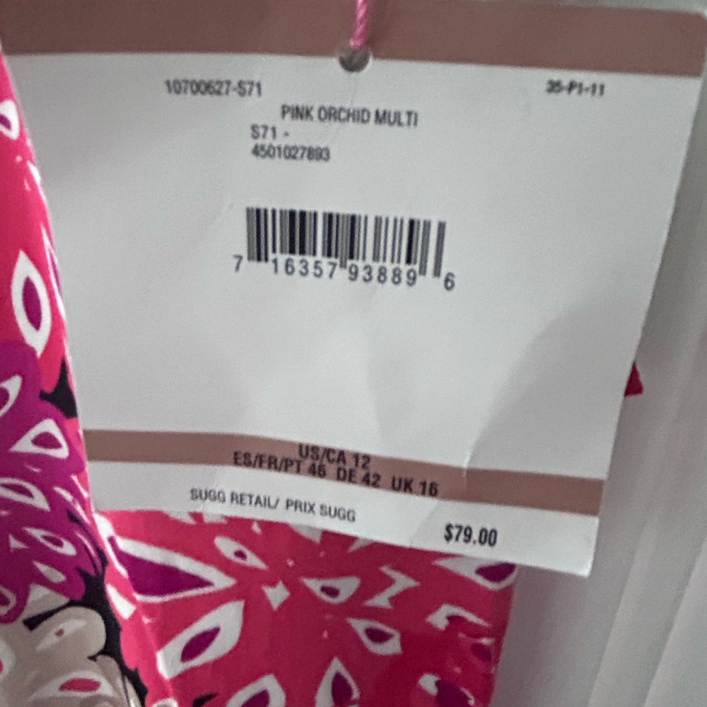 NWT PAPPAGALO Colorful Floral Pants W/Tailored Waist and Tapped Legs, Flattering - Picture 8 of 11